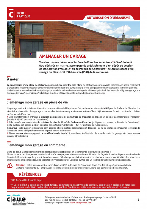 Aménager un garage 2021