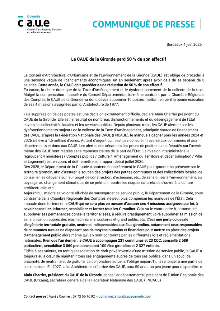 CP CAUE en danger-juin 2026