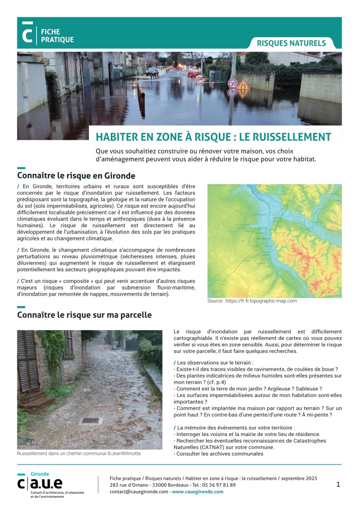 Risque ruissellement