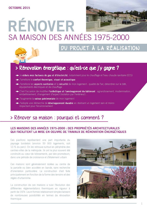 Rénover sa maison des années 1975-2000