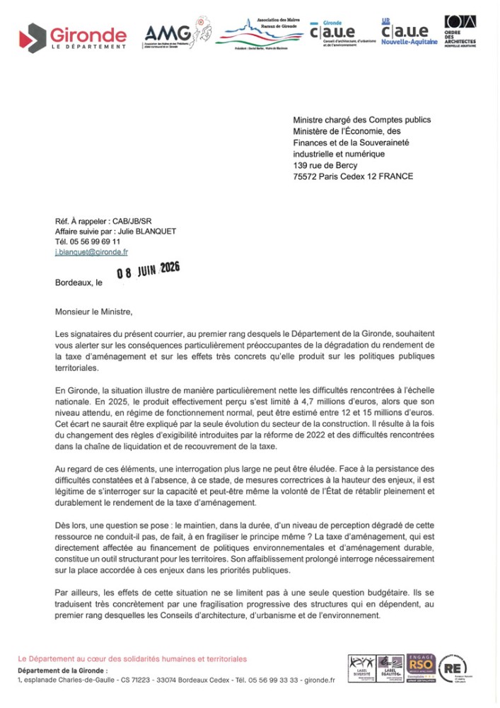 Courrier d'alerte